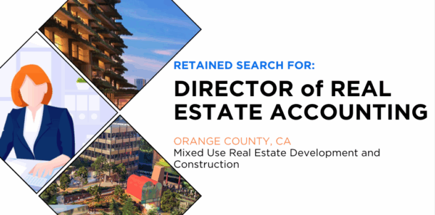 Director of Real Estate Accounting Anaheim, Gillian Executive Search